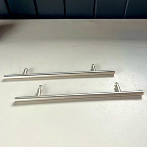 Brushed silver Cabinet pulls (set of 2)